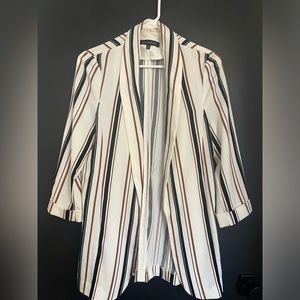 Dynamite Neutral Striped Blazer